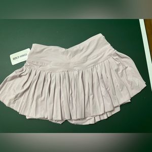 gold hinge skirt with built in shorts!